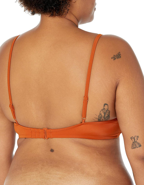 Load image into Gallery viewer, Amazon Essentials Women's Classic Bikini Swimsuit Top Terracotta Size XX-Large
