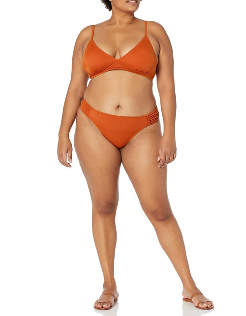 Load image into Gallery viewer, Amazon Essentials Women's Classic Bikini Swimsuit Top Terracotta Size XX-Large
