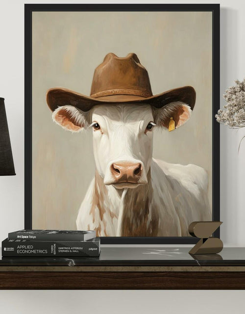 Load image into Gallery viewer, HomeArtPrint Silly Cow Cowboy Art Print Poster Western Farmhouse 8x10 Unframed
