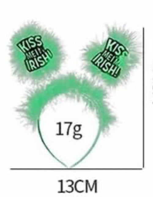 Load image into Gallery viewer, YYKITCHEN St Patrick's Day Shamrock Sunglasses Headband Earrings Green Acrylic

