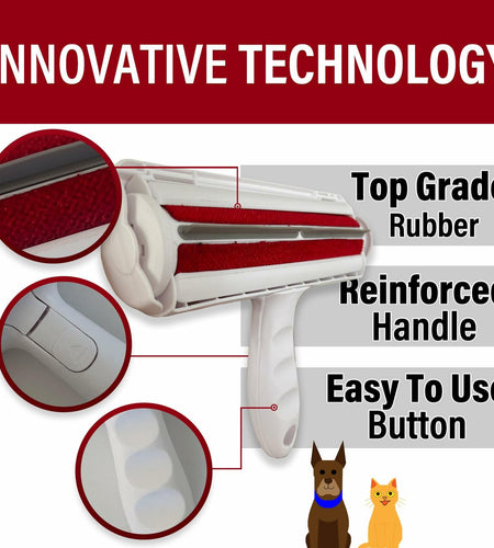 Pawline Pet Hair Remover Lint Roller Reusable for Couch Clothing Carpet