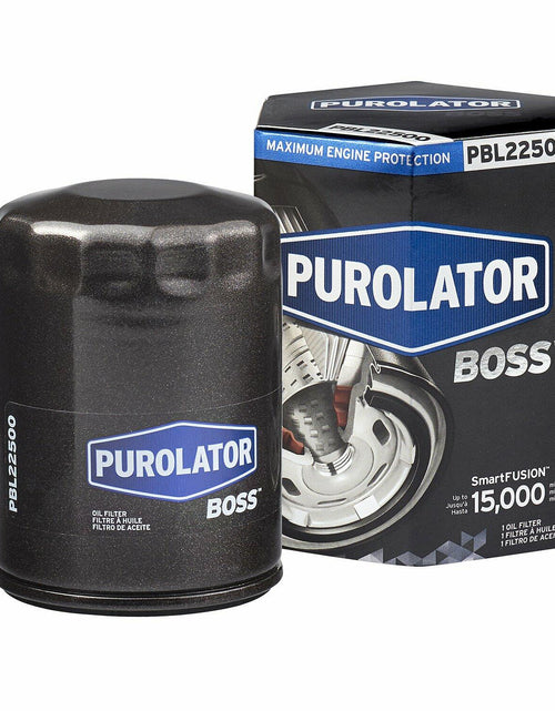 Load image into Gallery viewer, PurolatorBOSS Maximum Engine Protection Spin On Oil Filter GM Ford Compatible
