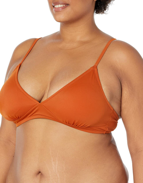 Load image into Gallery viewer, Amazon Essentials Women's Classic Bikini Swimsuit Top Terracotta Size XX-Large
