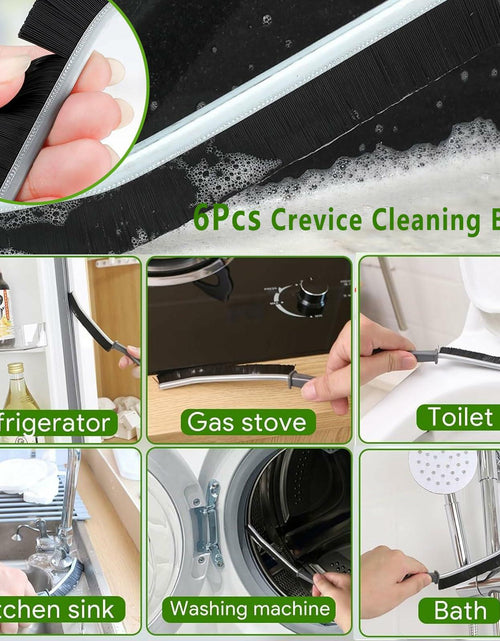 Load image into Gallery viewer, AUDELN Crevice Cleaning Brush 6pcs Hard Bristle Shower Bathroom Tools
