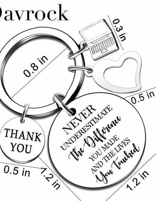 Load image into Gallery viewer, Davrock Electrical Engineering Software Engineer Keychain Silver Small

