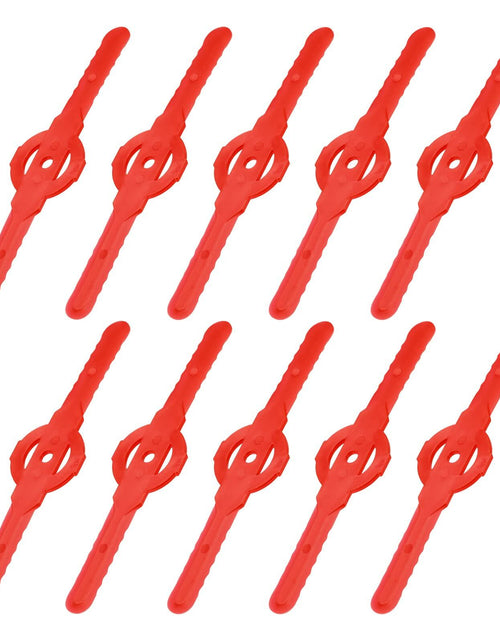 Load image into Gallery viewer, Uxcell 10pcs Plastic Trimmer Blades Replacement for Cordless Grass Cutter
