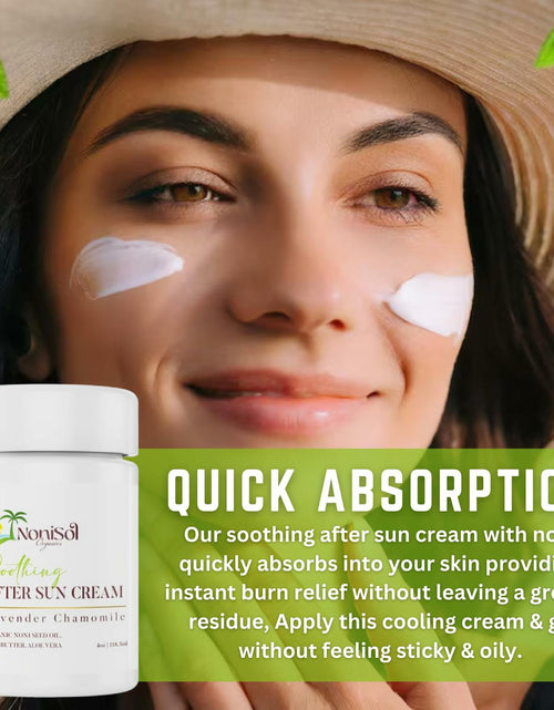 Load image into Gallery viewer, NoniSol Organics After Sun Cream 4oz with Noni Seed Oil Aloe Vera Coconut
