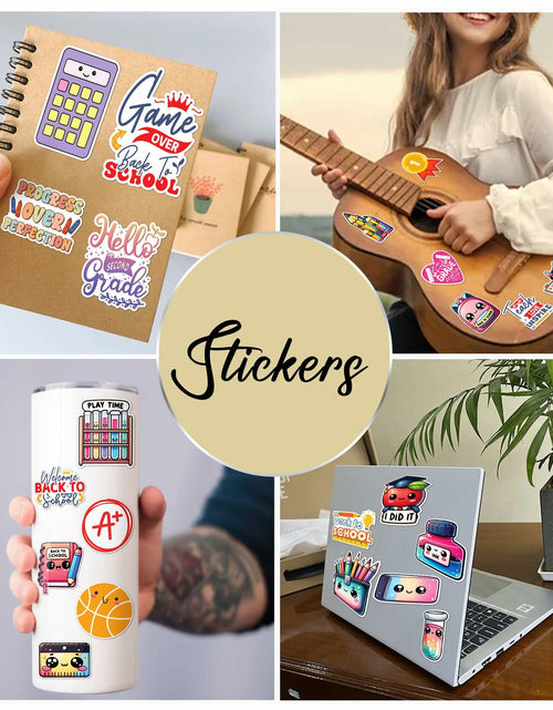 Load image into Gallery viewer, WESILY 50 PCS Summer Teacher Reward Waterproof Vinyl Stickers Cute Beach
