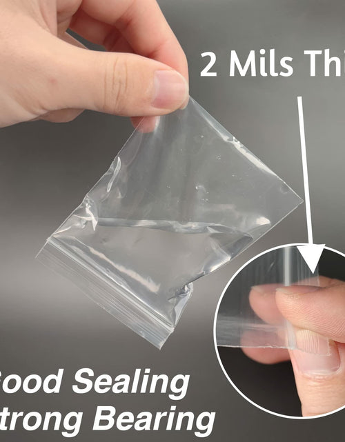 Load image into Gallery viewer, Aubeco 400pcs Clear 3x4in 2mil Plastic Jewelry Zip Bags Resealable
