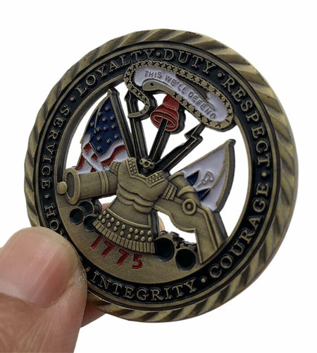 Army Air Force 1775 Bronze Challenge Coin Military Honor Collectible