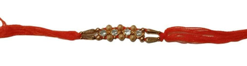 Load image into Gallery viewer, Rakhi for Brother Four Stone Rakhi Red Raksha Bandhan Rakhi for Bhabhi
