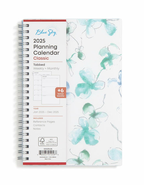 Load image into Gallery viewer, Blue Sky 2025 Weekly Monthly Planner Calendar 5x8 Flexible Cover Wirebound
