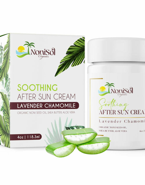 Load image into Gallery viewer, NoniSol Organics After Sun Cream 4oz with Noni Seed Oil Aloe Vera Coconut
