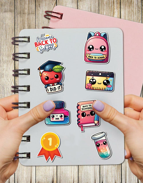 Load image into Gallery viewer, WESILY 50 PCS Summer Teacher Reward Waterproof Vinyl Stickers Cute Beach
