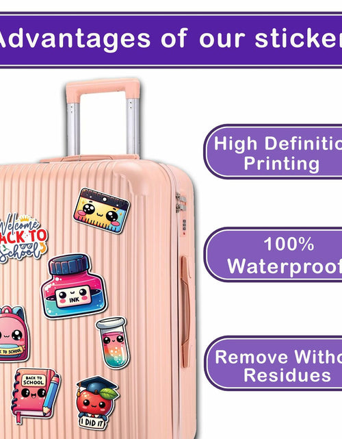 Load image into Gallery viewer, WESILY 50 PCS Summer Teacher Reward Waterproof Vinyl Stickers Cute Beach

