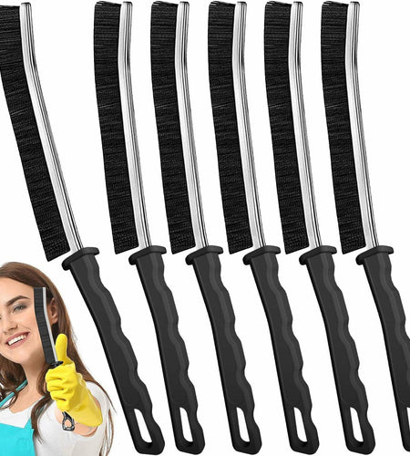 AUDELN Crevice Cleaning Brush 6pcs Hard Bristle Shower Bathroom Tools