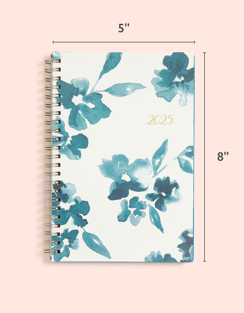 Load image into Gallery viewer, Blue Sky 2025 Weekly Monthly Planner 5x8 Wirebound Frosted Bakah Blue
