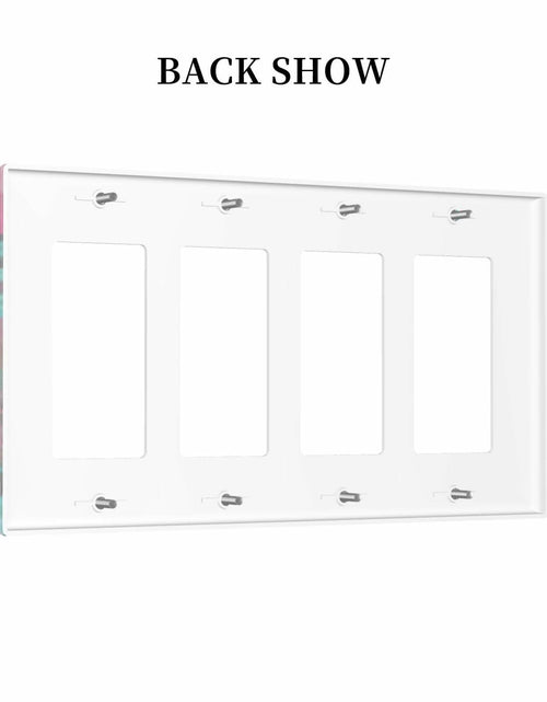 Load image into Gallery viewer, Wpshijia 4 Gang Tropical Banana Leaves Light Switch Cover Colorful PC
