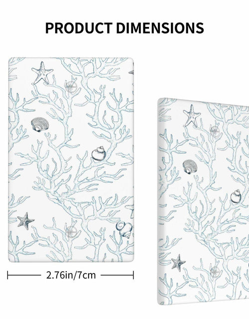 Load image into Gallery viewer, romyessen Ocean Coral Light Switch Cover Decorative Wall Plate Standard Size
