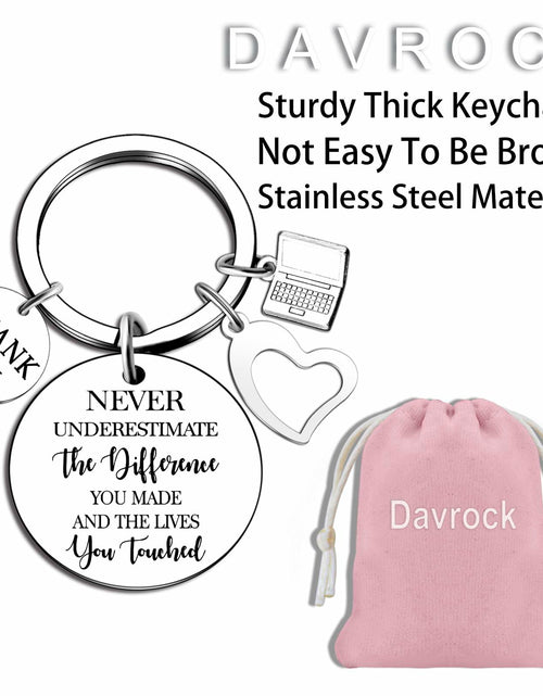 Load image into Gallery viewer, Davrock Electrical Engineering Software Engineer Keychain Silver Small
