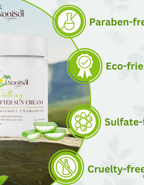 Load image into Gallery viewer, NoniSol Organics After Sun Cream 4oz with Noni Seed Oil Aloe Vera Coconut
