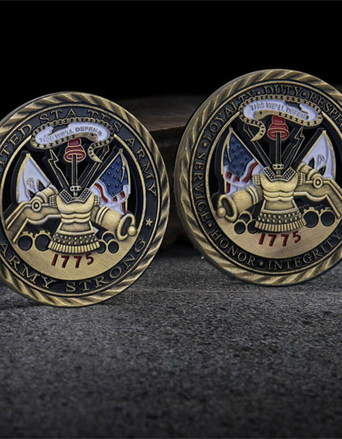Load image into Gallery viewer, Army Air Force 1775 Bronze Challenge Coin Military Honor Collectible
