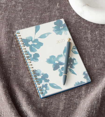 Blue Sky 2025 Weekly Monthly Planner 5x8 Wirebound Frosted Bakah Blue