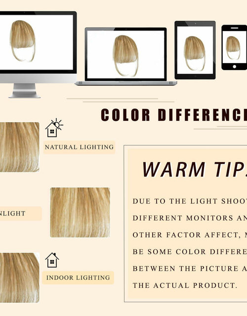 Load image into Gallery viewer, WZNBBOY Synthetic Clip in Bangs Hair Extensions Brown Black Wispy Fringe
