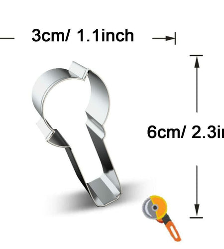 WJSYSHOP Angle Grinder Shape Cookie Cutter Stainless Steel Silver