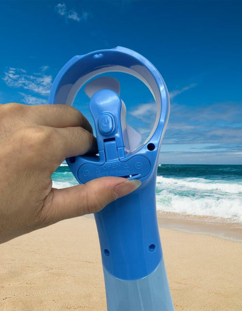 Load image into Gallery viewer, Keaid Deluxe Handheld Battery Powered Water Misting Fan 3 Pack Blue/Green/Pink
