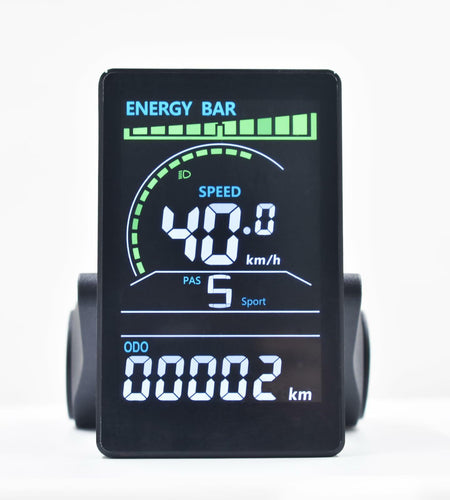Mcezdy Ebike LCD Display UART No.2 24V-60V Colorful Acrylic Black