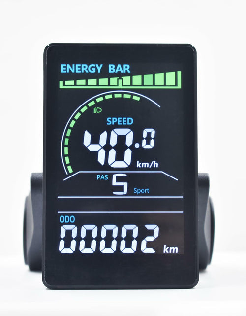Load image into Gallery viewer, Mcezdy Ebike LCD Display UART No.2 24V-60V Colorful Acrylic Black
