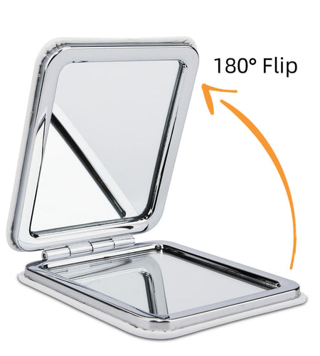 Gtizry To My Daughter PU Leather Compact Makeup Mirror Double-Sided Jz Color