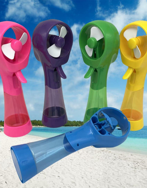 Load image into Gallery viewer, Keaid Deluxe Handheld Battery Powered Water Misting Fan 3 Pack Blue/Green/Pink
