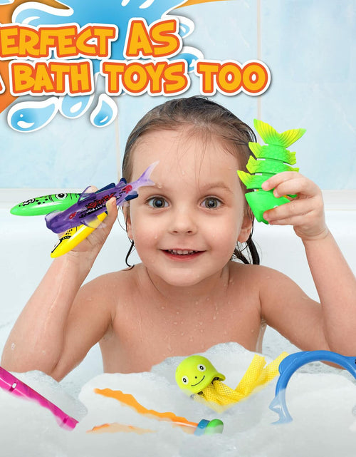 Load image into Gallery viewer, [Like New] Chuchik 30 Pcs Multicolor Diving Toys for Kids Ages 4-12 with Storage Bag
