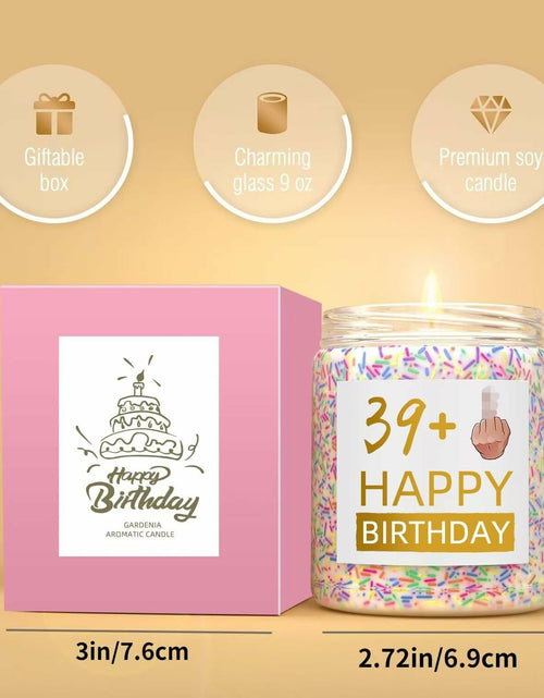 Load image into Gallery viewer, XIZIDA Funny 40th Birthday Candle Lavender Scented Soy Wax 9oz Glass Gift
