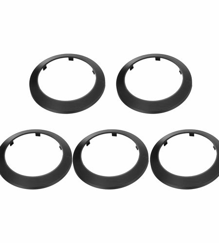 uxcell 5PCS Pipe Cover Decor 4.3in PP Plastic Flange Escutcheon Black