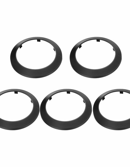 Load image into Gallery viewer, uxcell 5PCS Pipe Cover Decor 4.3in PP Plastic Flange Escutcheon Black
