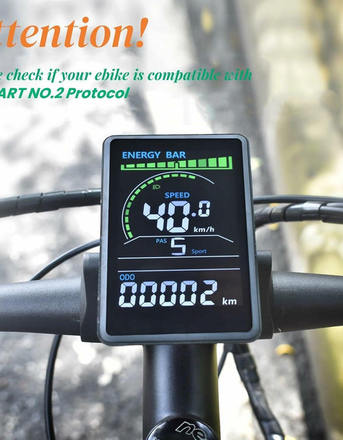 Load image into Gallery viewer, Mcezdy Ebike LCD Display UART No.2 24V-60V Colorful Acrylic Black
