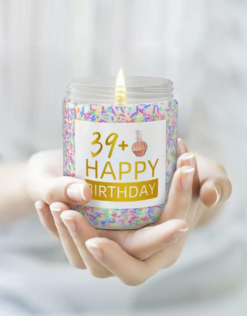 Load image into Gallery viewer, XIZIDA Funny 40th Birthday Candle Lavender Scented Soy Wax 9oz Glass Gift
