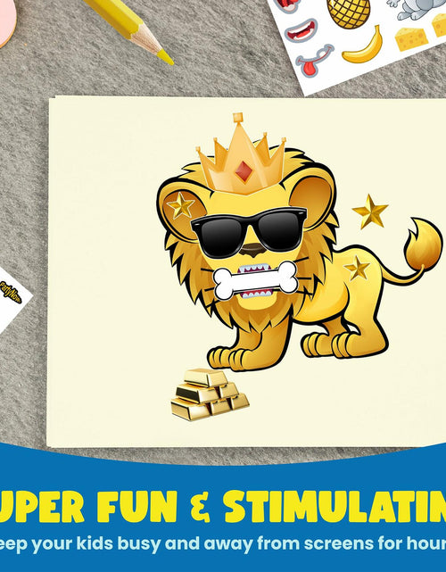 Load image into Gallery viewer, PartyNow Safari Animals Stickers 24-Pack Multicolor Waterproof Paper Kids
