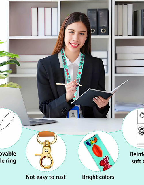 Load image into Gallery viewer, Concert Accessory Set 2-Piece Keychain&amp;Lanyard Lips Guitar Butterfly 13 Graphics
