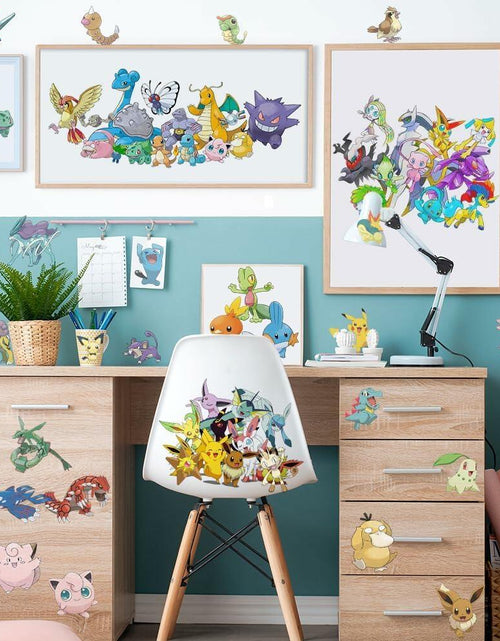 Load image into Gallery viewer, YANEALE Anime Wall Decals 36 Pcs Large Waterproof Removable Cartoon B Stickers

