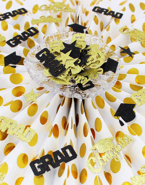 Load image into Gallery viewer, Vofrise 200pcs Blue Gold 2025 Graduation Confetti Cap Star Table Decor

