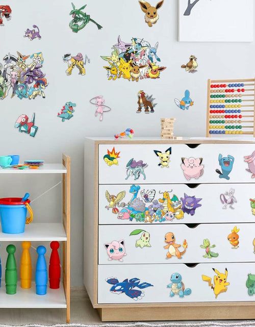 Load image into Gallery viewer, YANEALE Anime Wall Decals 36 Pcs Large Waterproof Removable Cartoon B Stickers
