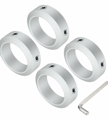 uxcell Set Screw Shaft Collar 50mm Shaft 70mm OD 22mm Thick Aluminum 4pcs