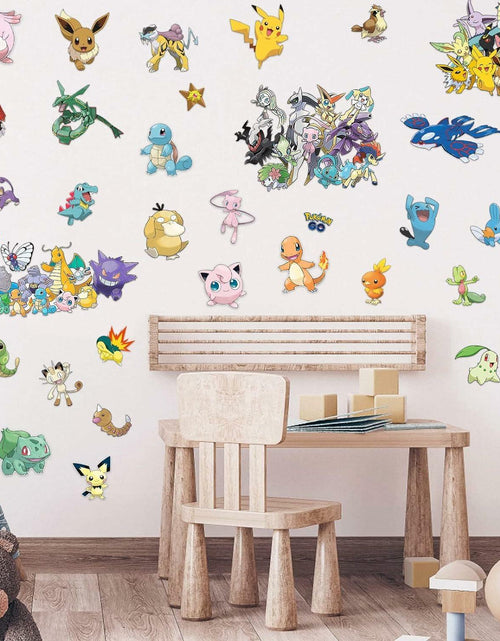 Load image into Gallery viewer, YANEALE Anime Wall Decals 36 Pcs Large Waterproof Removable Cartoon B Stickers
