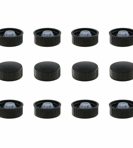 ZZHXSM 12PCS 28mm Bakelite Phenolic Resin Sealing Screw Caps Black