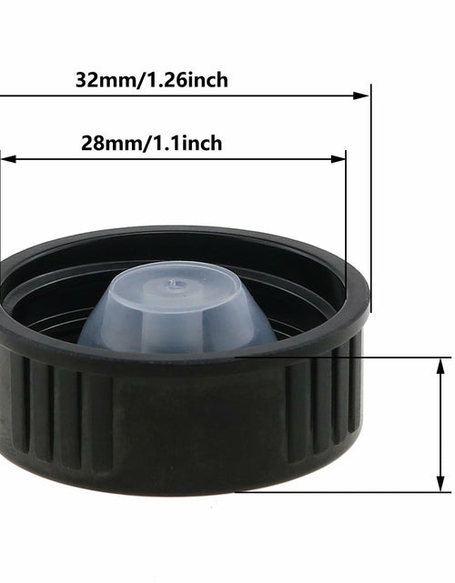 Load image into Gallery viewer, ZZHXSM 12PCS 28mm Bakelite Phenolic Resin Sealing Screw Caps Black
