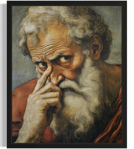 Aj decor Michelangelo Bathroom Wall Art Print Poster 8x10 Unframed